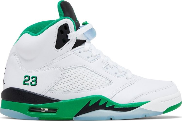 Кроссовки Wmns Air Jordan 5 Retro 'Lucky Green', белый