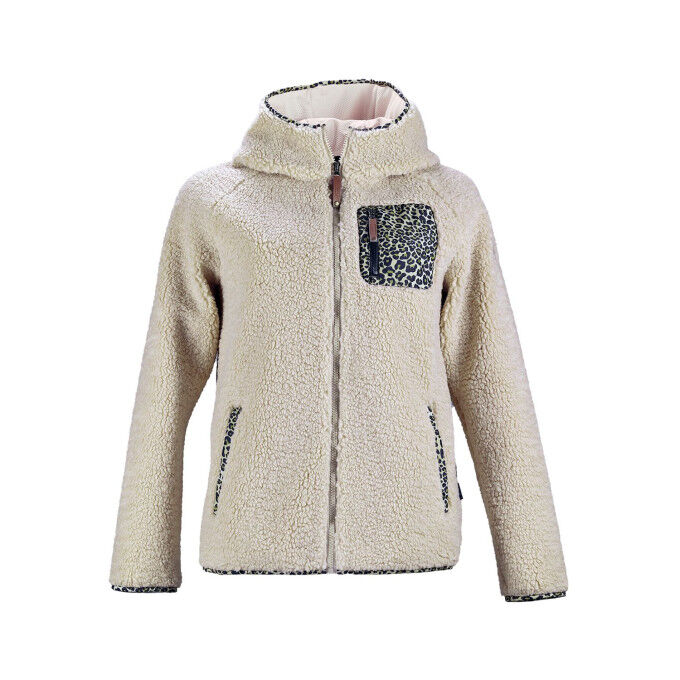 

Женская флисовая куртка с капюшоном Angele Denise - бежевый