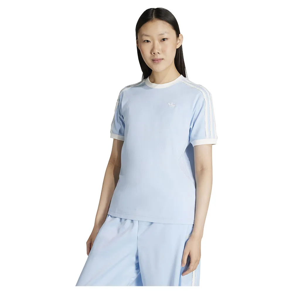

Футболка с коротким рукавом adidas Originals Ruffle 3 Stripes, синий
