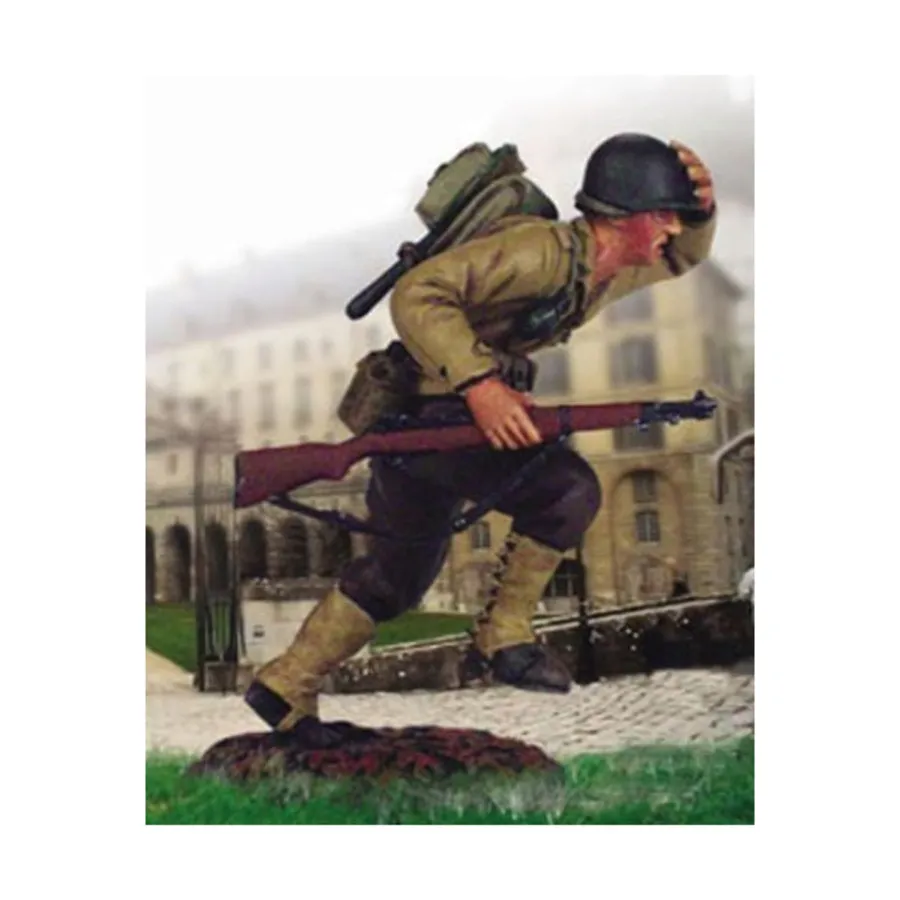

Пехота США бежит, Historical Miniatures (54mm) (Valiant Miniatures)