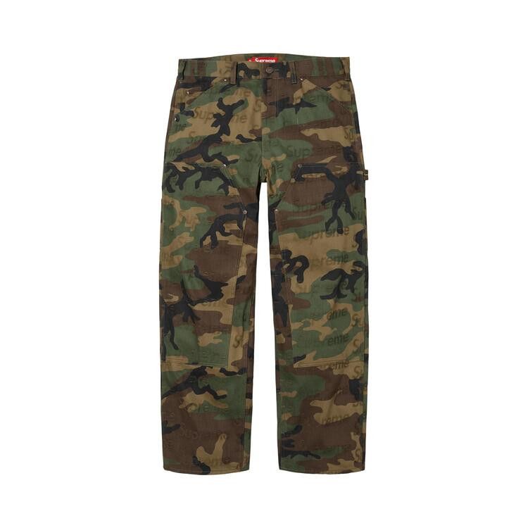 

Джинсы Supreme Jacquard Logos Double Knee Denim Painter Jean 'Woodland Camo'