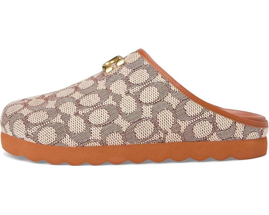 Шлепанцы COACH Hadley Slipper, цвет Cocoa/Burnished Amber — фото 4