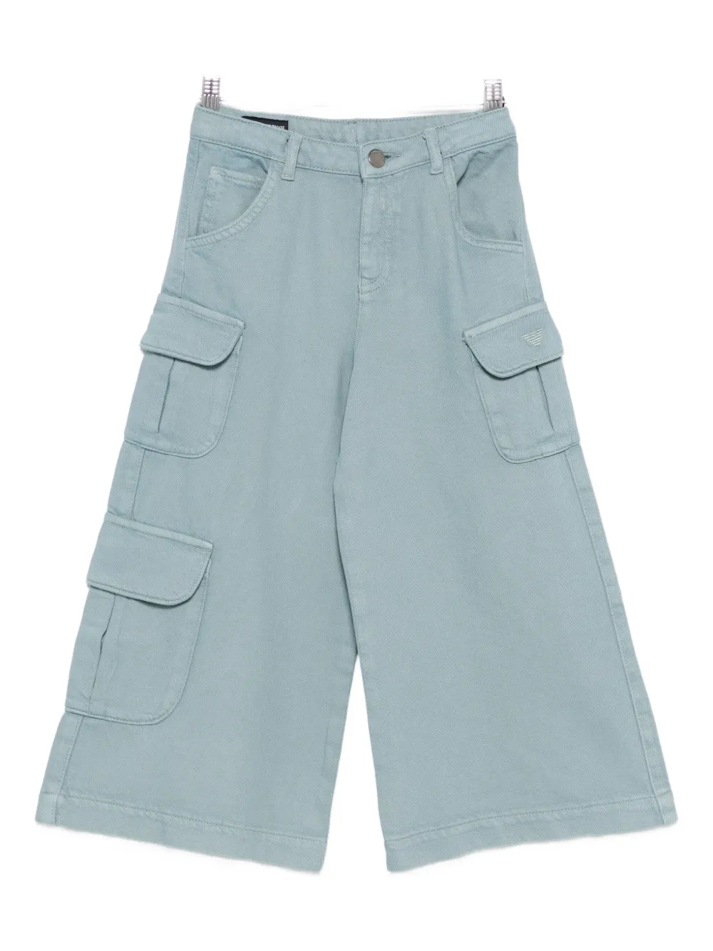 

Брюки с карманами-карго Emporio Armani Kids, синий