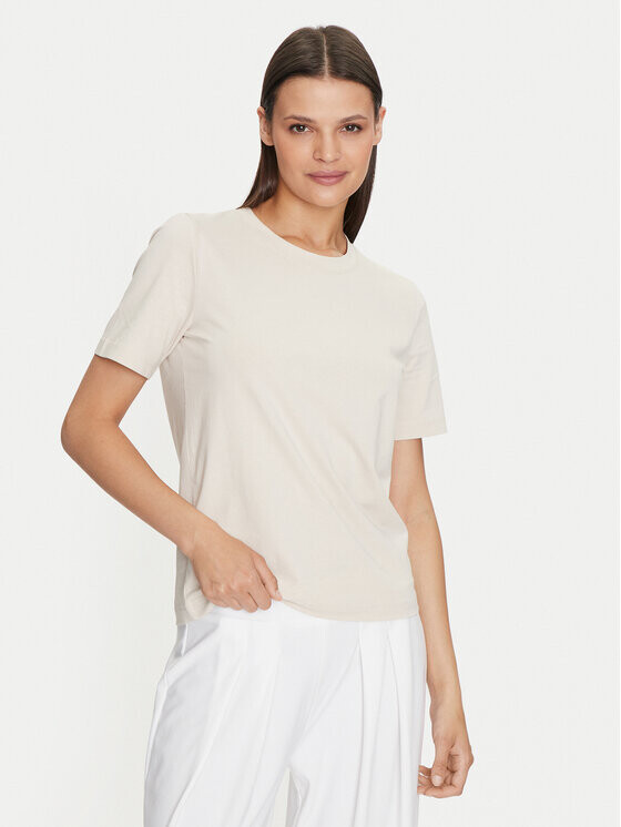 

Футболка стандартного кроя Gina Tricot, бежевый