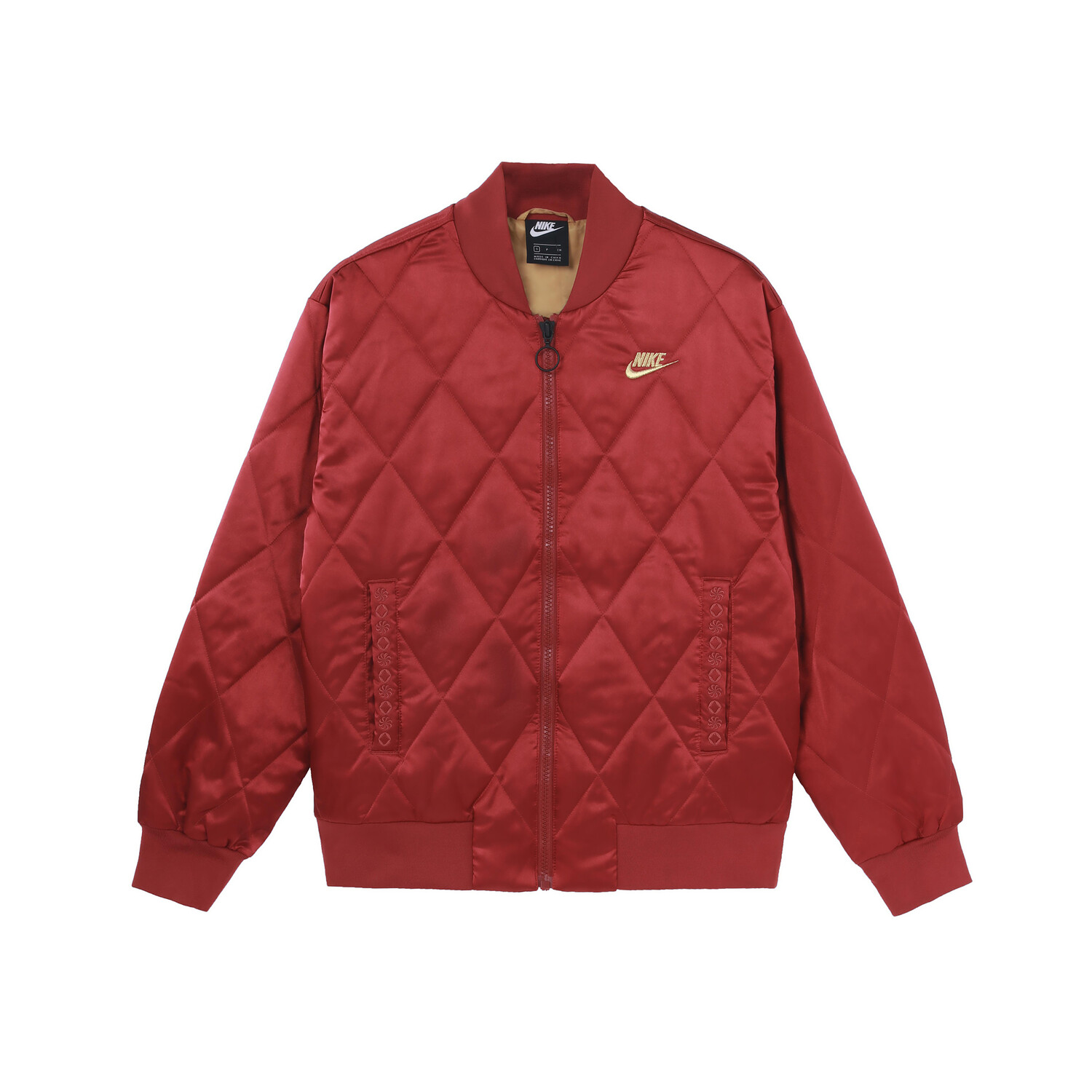 

Женская стеганая куртка Nike, цвет Chinese Fir Red