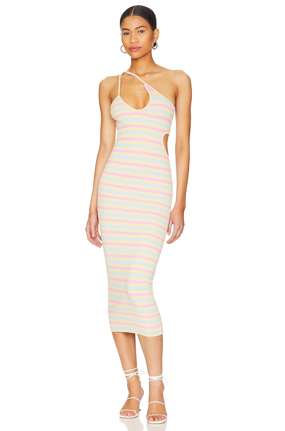 

Платье миди Lovers and Friends Nadira Cut Out Midi Knit Dress, цвет Pastel Stripe