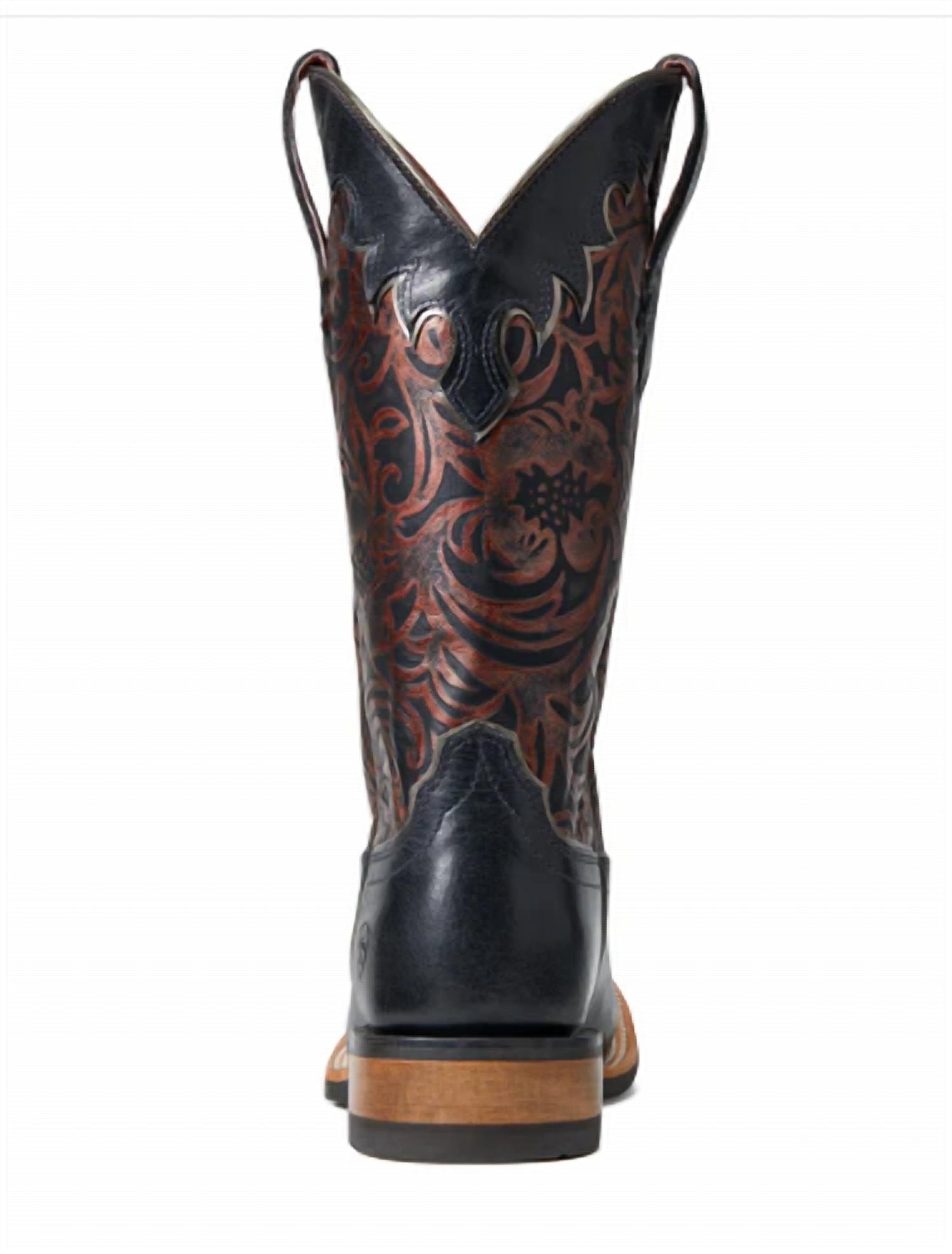 Женские сапоги Ariat Fiona Square высокие с узором, черный — фото 3