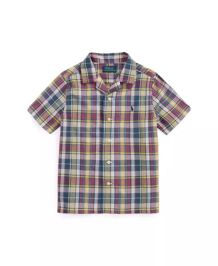 

Рубашка в клетку для похода для малышей и маленьких мальчиков Polo Ralph Lauren, мультиколор