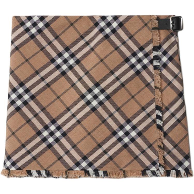 

Клетчатая плиссированная мини-юбка 'Linden' Burberry, Birch