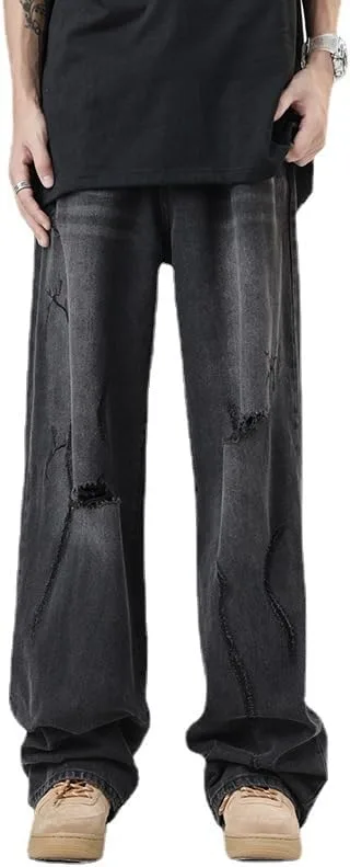 

Джинсы baggy с потертостями в стиле Y2K Attria