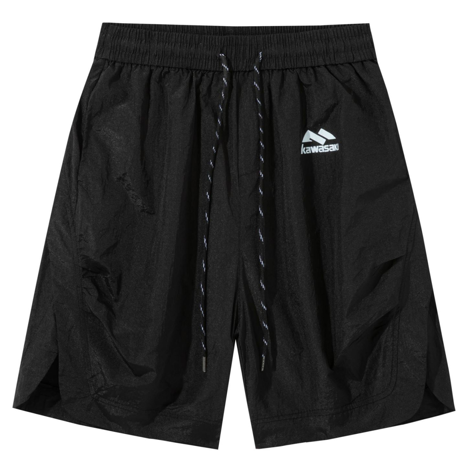 

Повседневные шорты унисекс, тонкие Kawasaki, черный