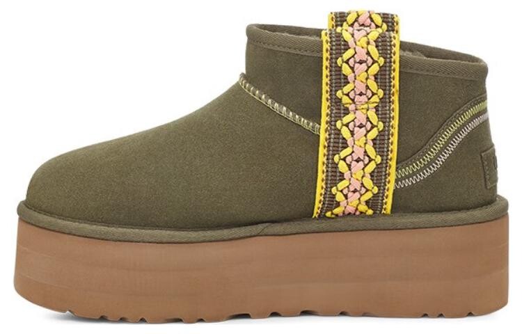 Сапоги зимние женские UGG, оливковый