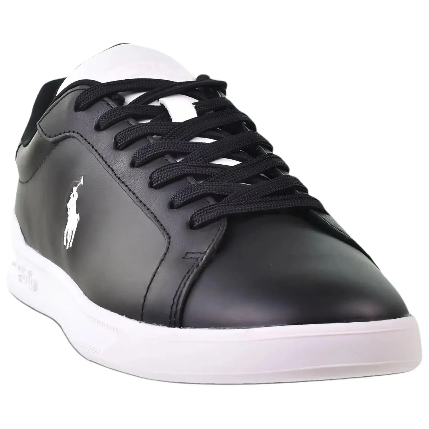 Кеды из кожи Heritage Court II Polo Ralph Lauren Black — фото 4