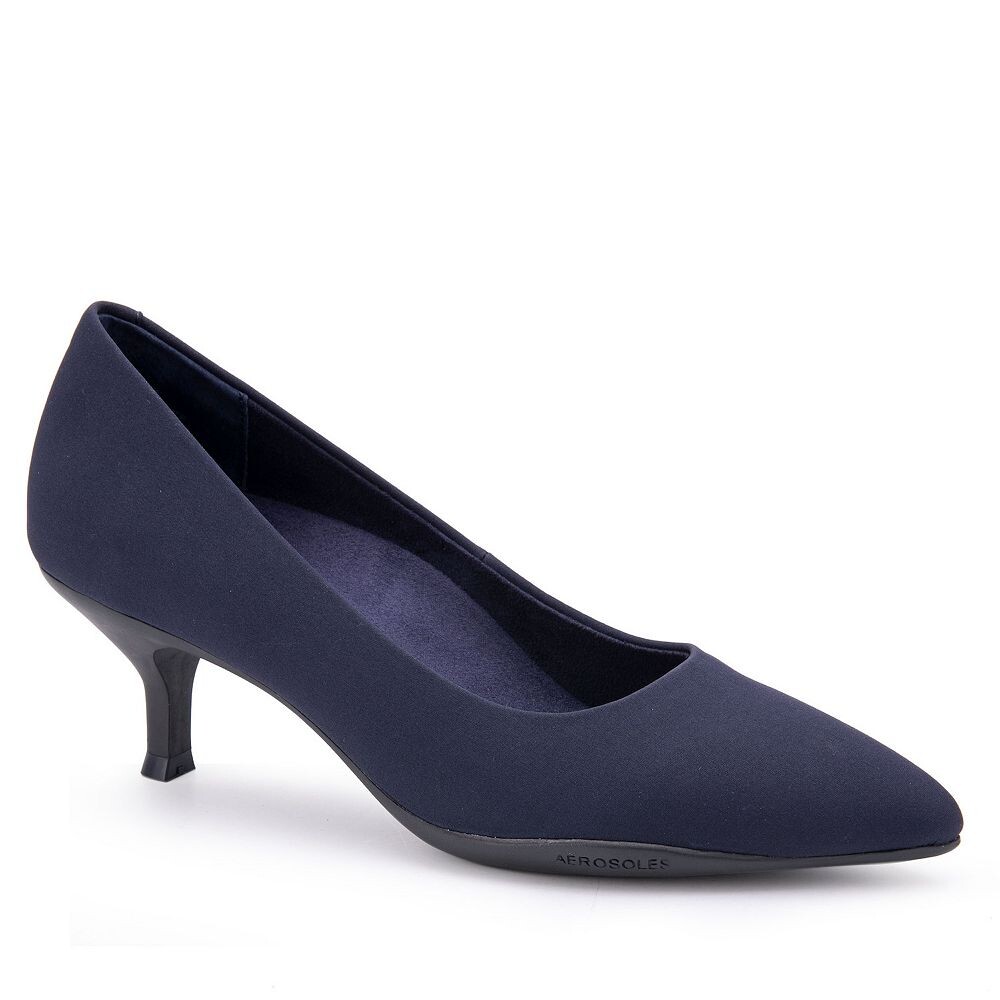 

Женские туфли-лодочки на каблуке Aerosoles Ludlow, цвет Navy Stretch