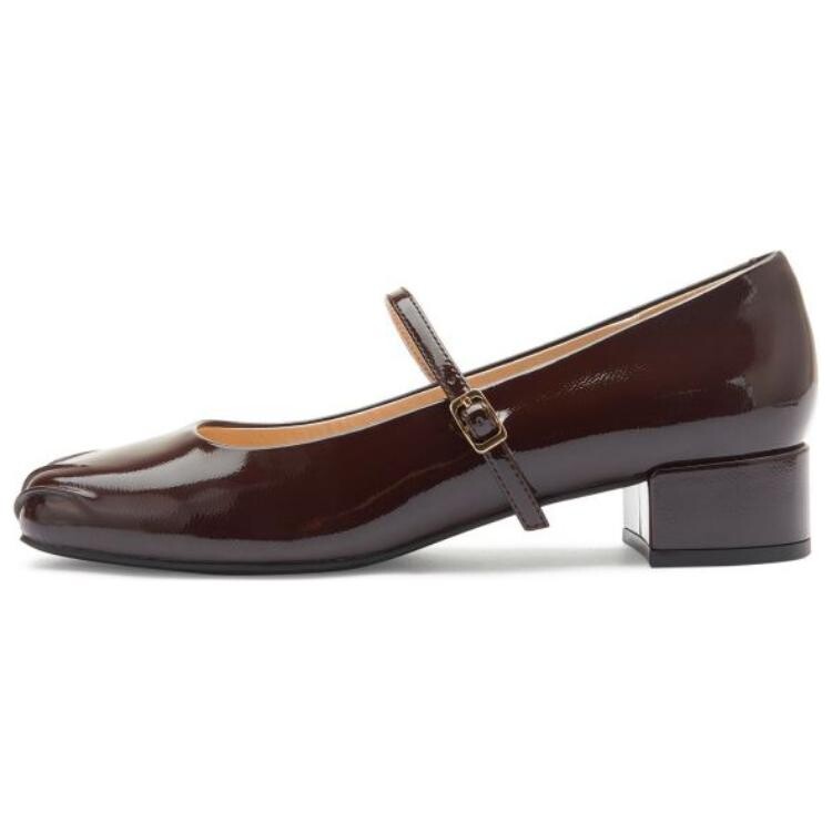 Туфли Мэри Джейн женские Toomanyshoes, коричневый — фото 4