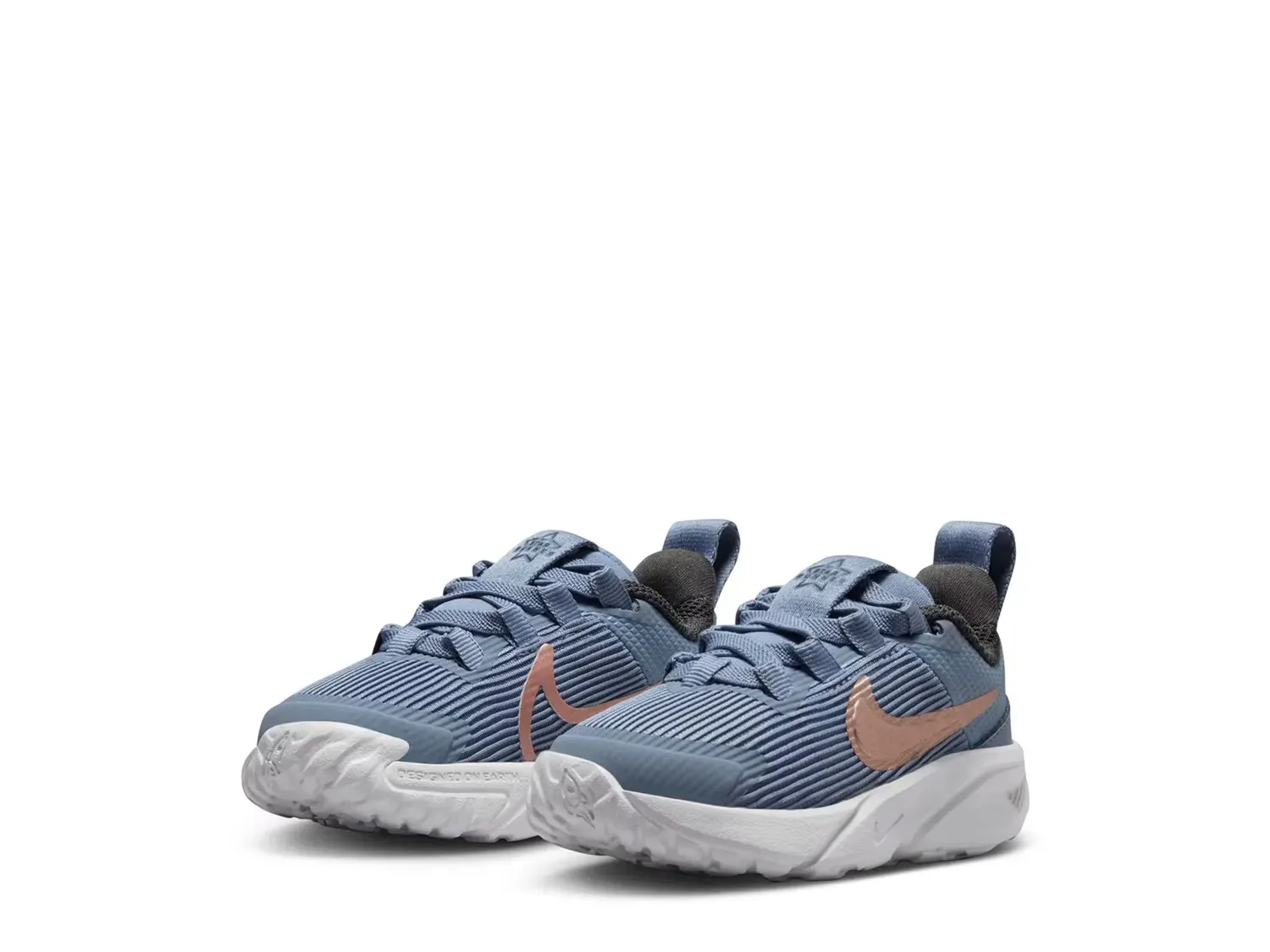 Кроссовки Star Runner 4 Slip-On — детские Nike, Grey/Pink — фото 3