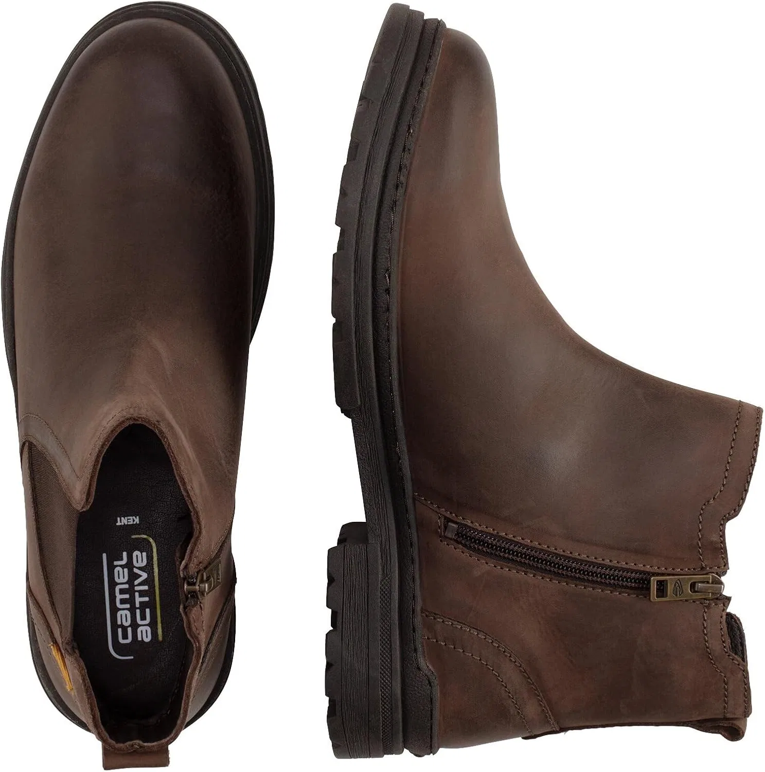 Мужские ботинки челси Camel Active из коровьей кожи, кофейный