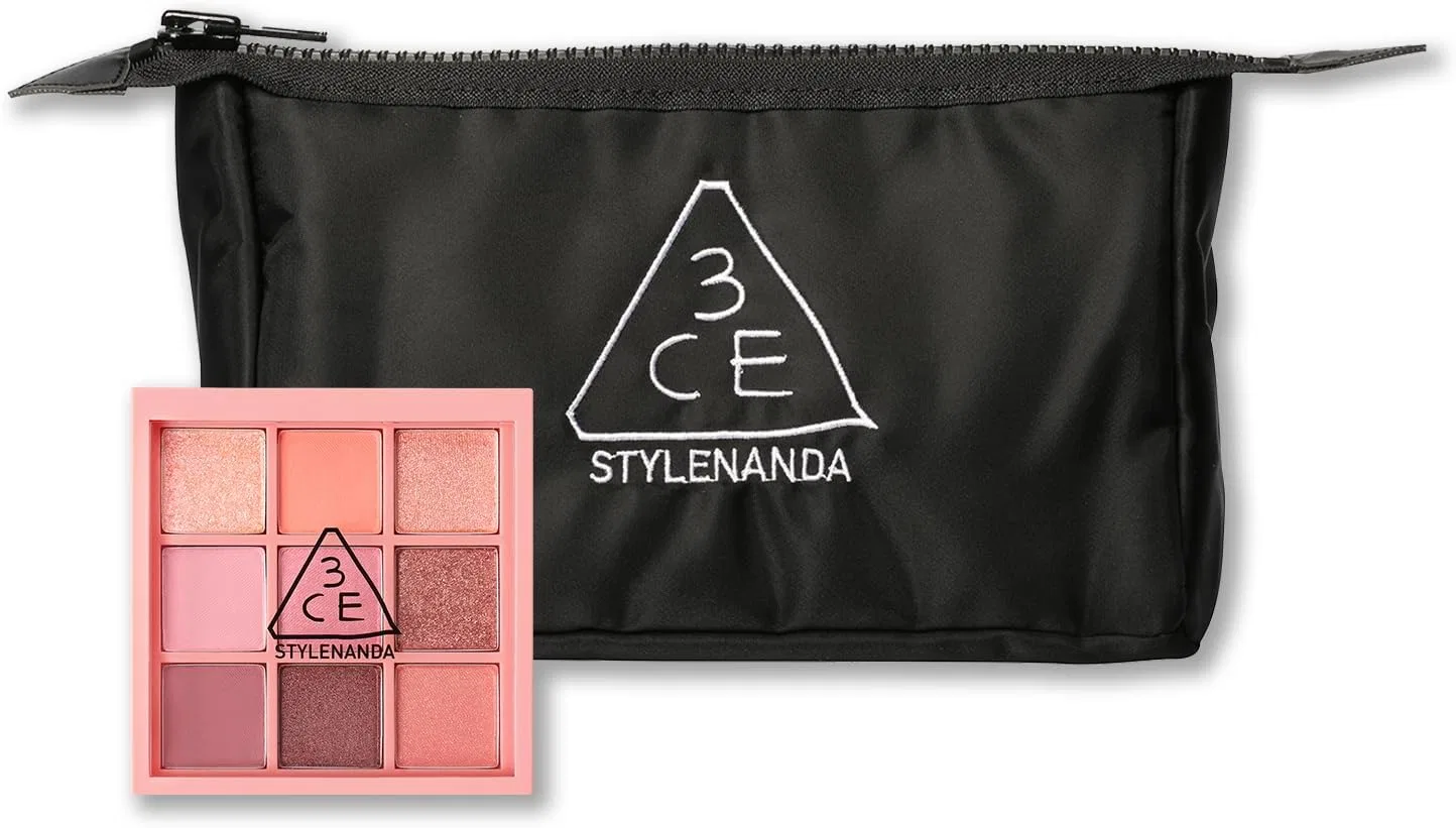 Палетка теней 3CE Multi-eye color palette Beach Muse + косметичка в комплекте