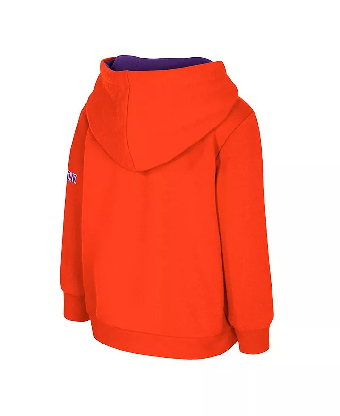 Детская оранжевая толстовка Clemson Tigers с большим логотипом Volume Fleece Colosseum — фото 3