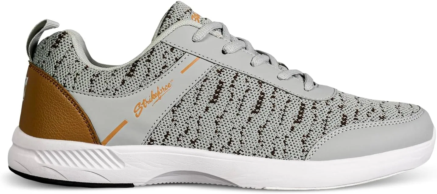 Мужские спортивные кроссовки для боулинга KR Strikeforce Flyer Mesh Lite, Grey Brown — фото 2