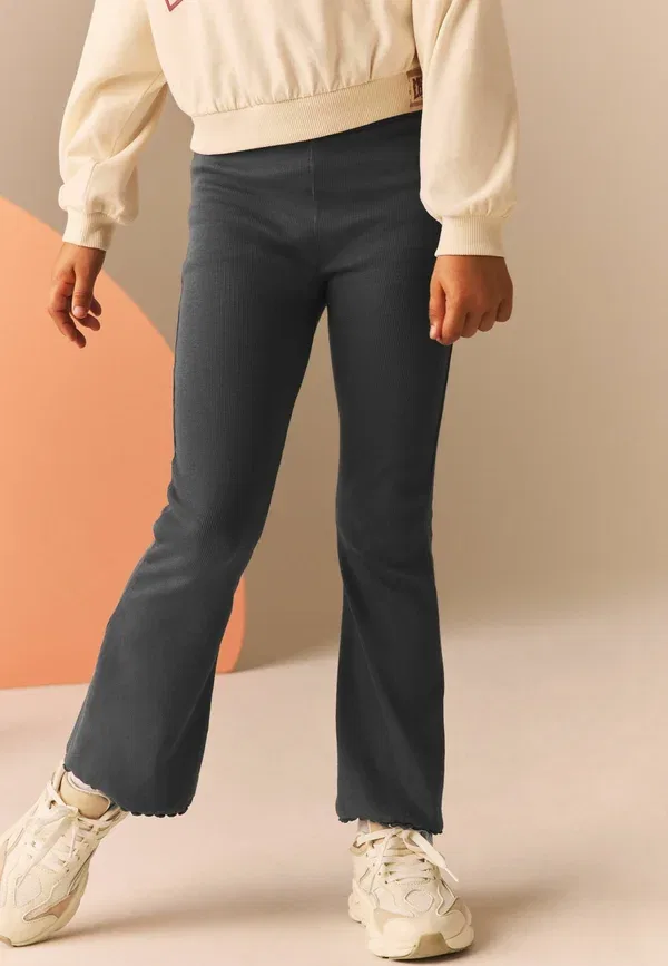 Брюки прямого кроя Next Flare regular fit, тёмно-серый