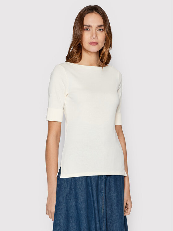 

Блузка regular fit 200654963036 Lauren Ralph Lauren, экрю