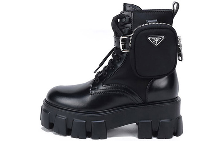 Женские ботинки Prada Monolith, черный