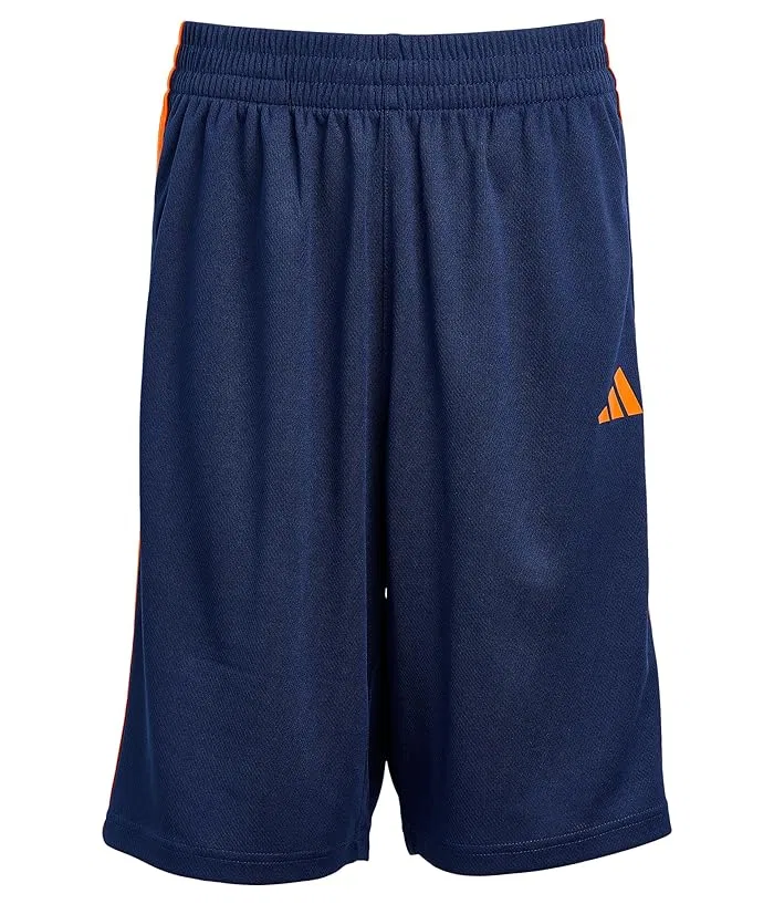 Шорты спортивные Essentials 3-Stripe Adidas Kids, Navy/Bright Orange
