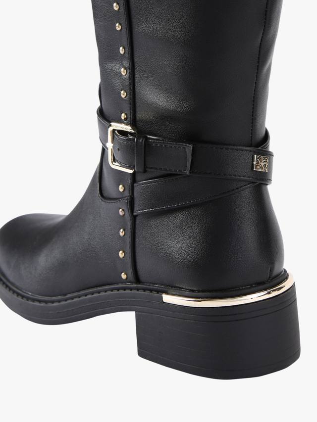 Стильные высокие ботинки до колена KG Kurt Geiger, Black — фото 4