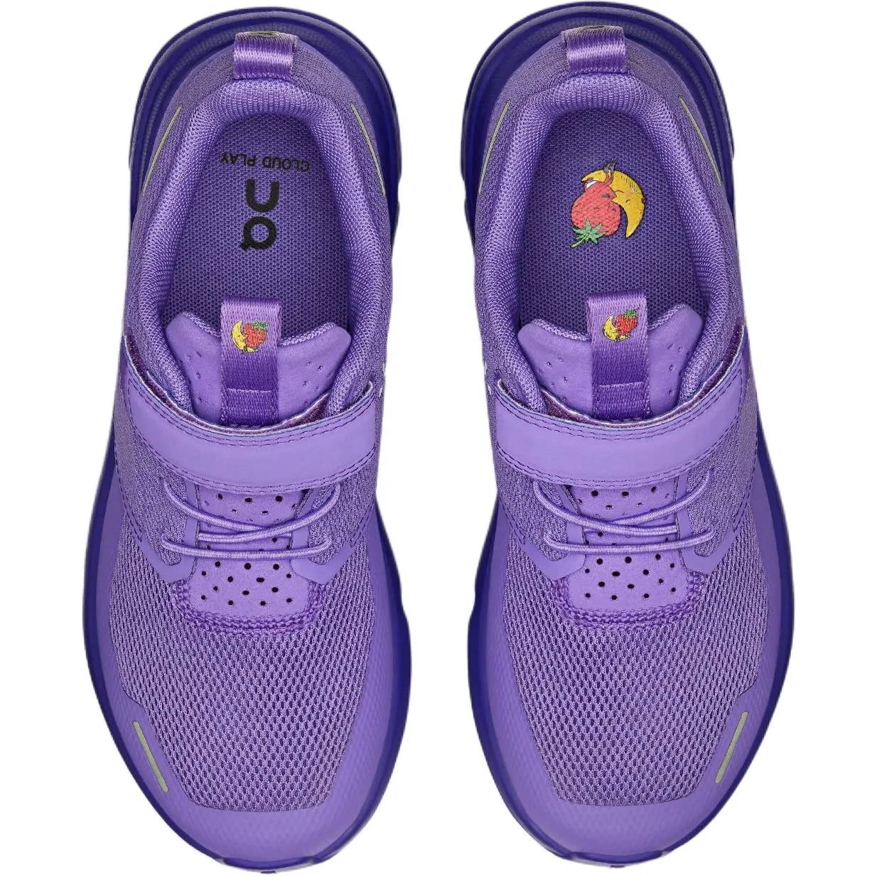 On Беговые кроссовки Sky High Farm Goods Cloud Play Low top фиолетовые детские — фото 4