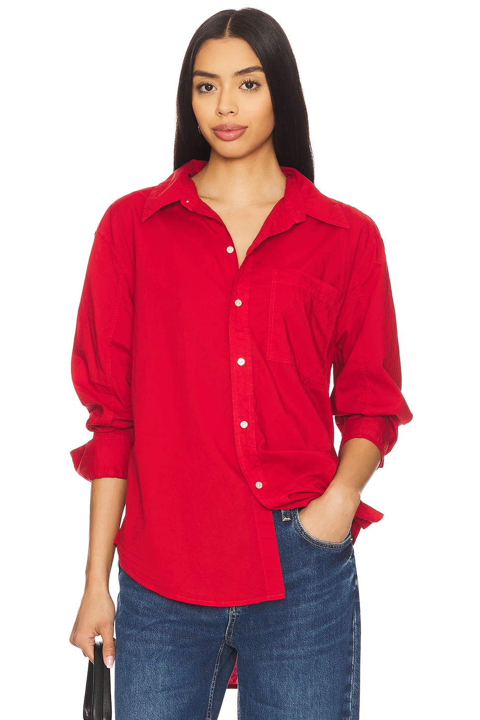 

Рубашка "Ruth" оверсайз от Amo Denim, cherry