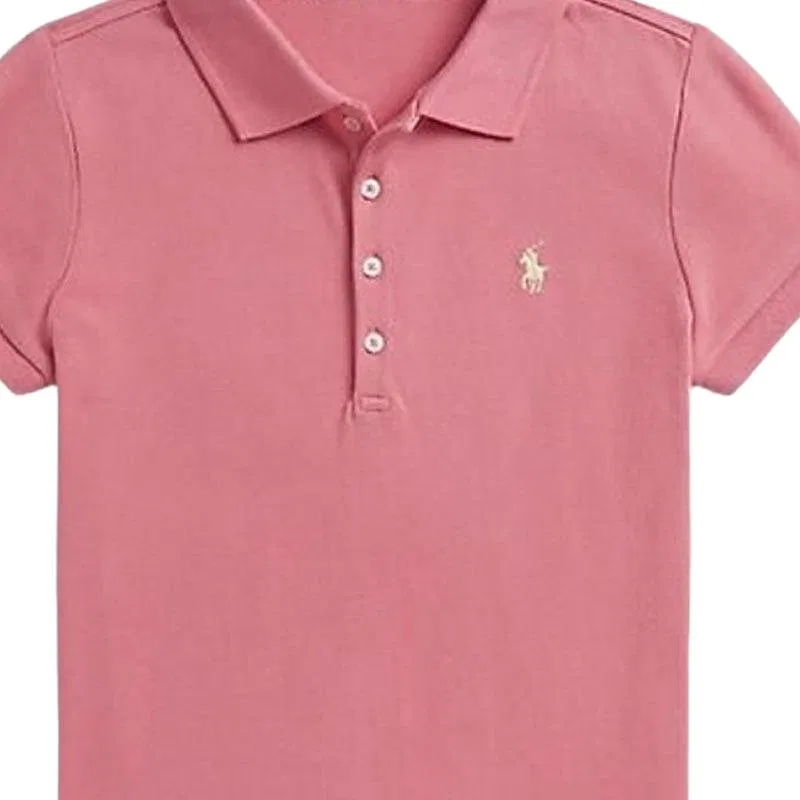 Поло детское классическое Polo Ralph Lauren розовое — фото 4