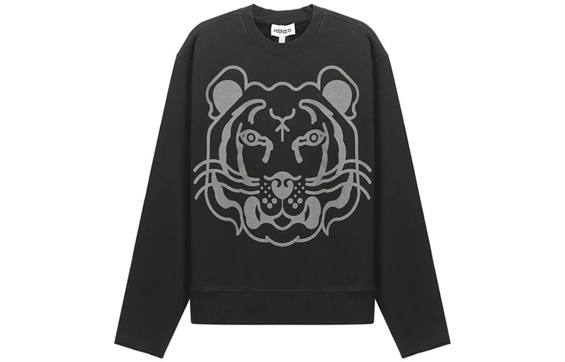 

Толстовка мужская Kenzo с принтом тигра, черный