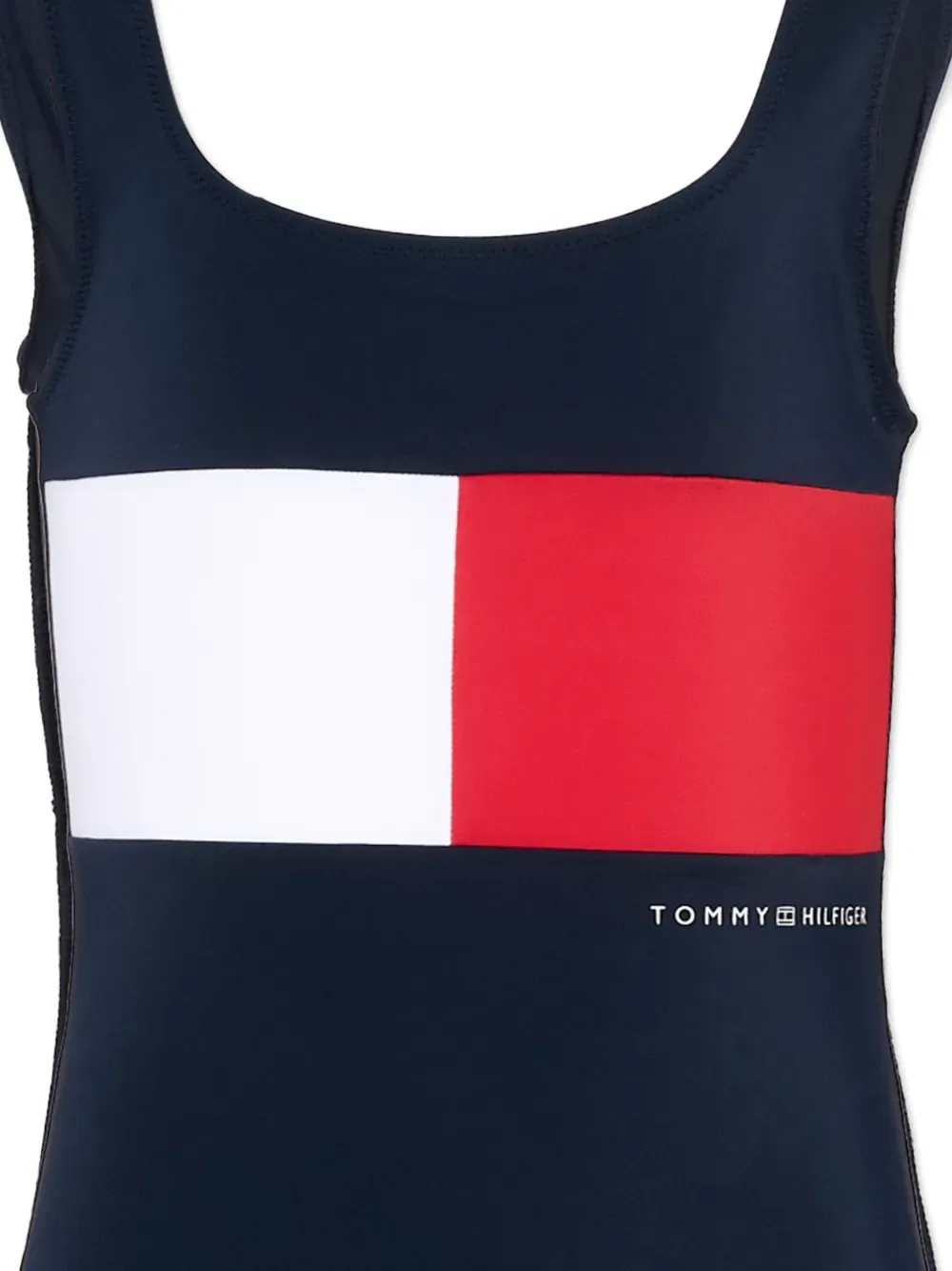 Купальник с квадратным вырезом и цветовыми блоками Tommy Hilfiger Junior, синий — фото 3