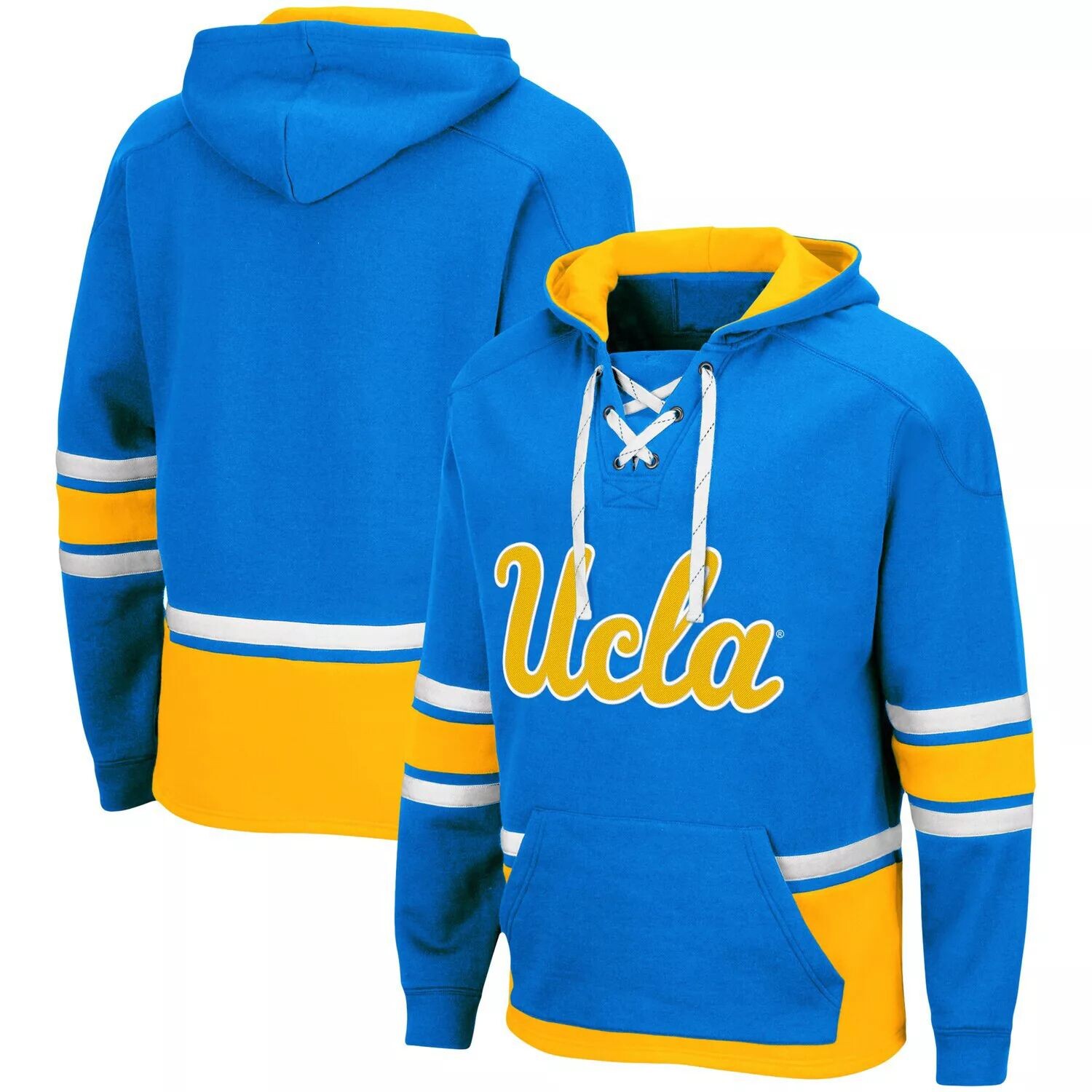 

Мужской пуловер с капюшоном Colosseum Blue UCLA Bruins на шнуровке 3.0
