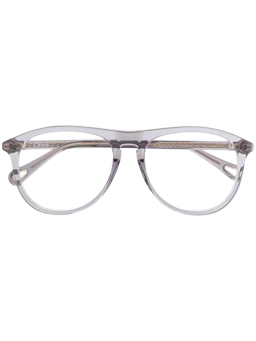 

Очки в круглой оправе Chloé Eyewear, серый