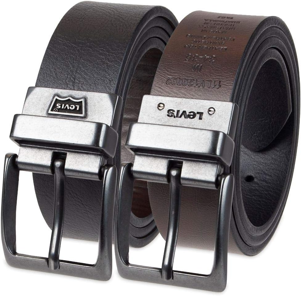 

Мужской двусторонний ремень Levi's 2-в-1 - повседневный джинсовый стиль (стандартные размеры, а также размеры для больших и высоких женщин), Black/Brown Rev, Коричневый, Мужской двусторонний ремень Levi's 2-в-1 - повседневный джинсовый стиль (стандартные 