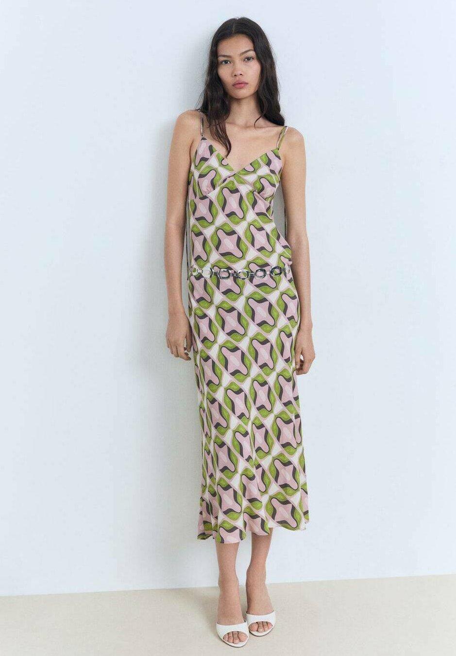 

Повседневное платье COSMO Mango, розовый