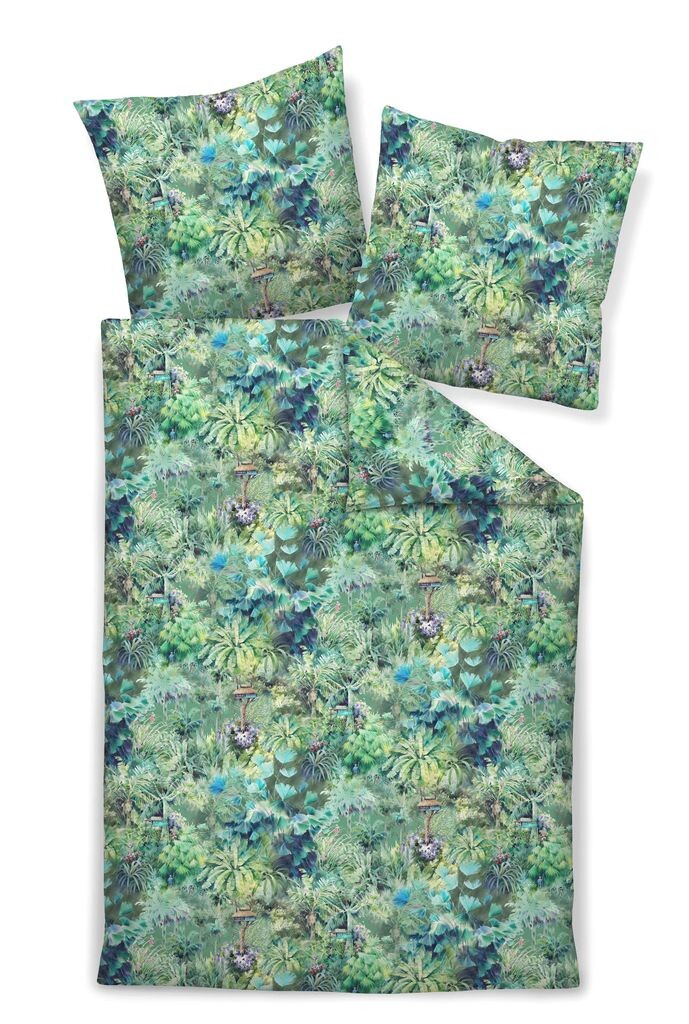 

Постельное белье Janine Interlock Fine Jersey Carmen S 55074-06 джунгли 135x200 см + 80x80 см Original Janine