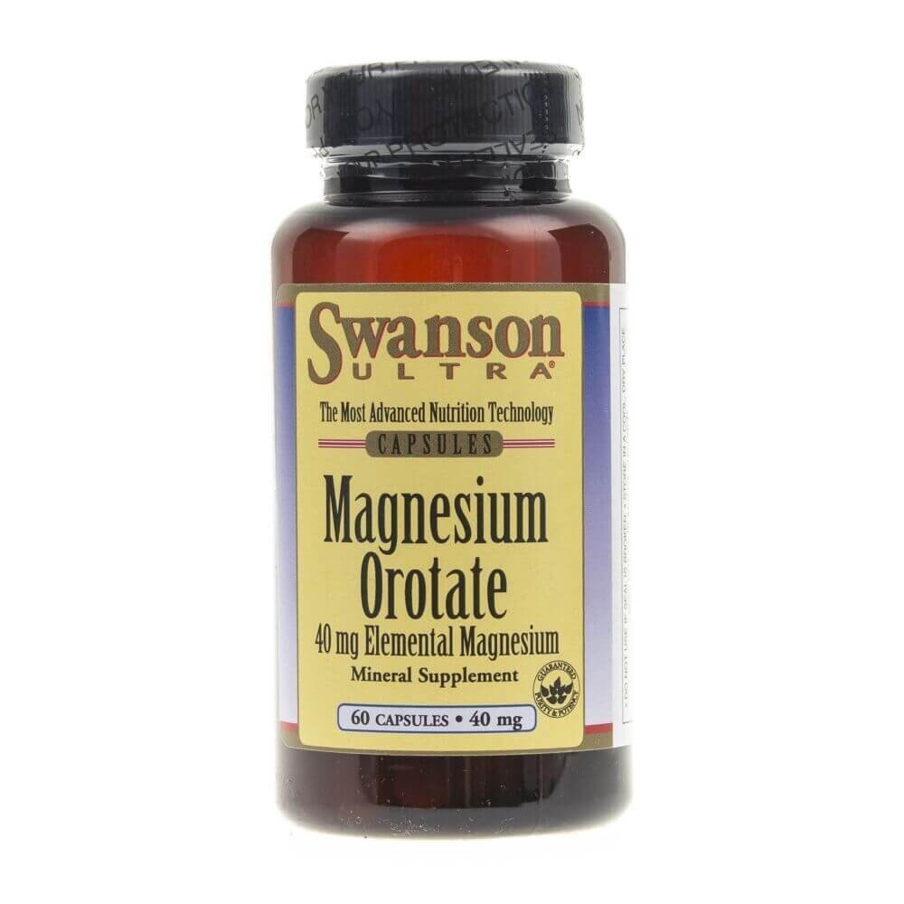 

Swanson, Оротат магния, 40 мг, Добавка , 60 капсул