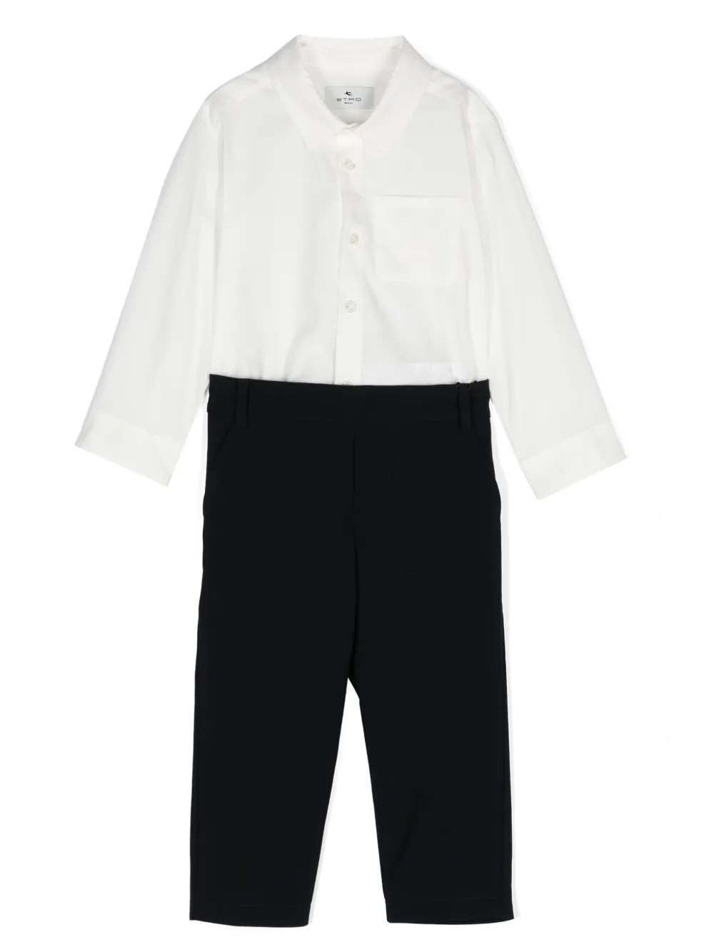 

Комплект из топа и брюк с логотипом Pegaso ETRO KIDS, белый