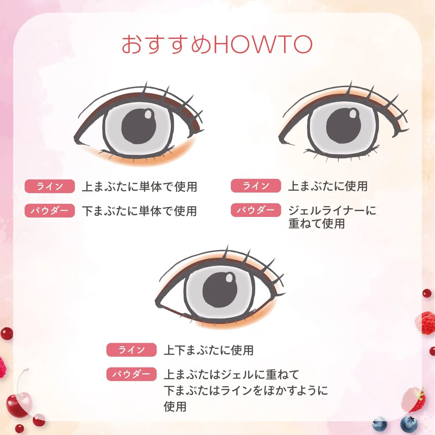 Подводка для глаз Blendberry Sparkle Creator 001 Foggy Gray & Peach Punch — фото 4