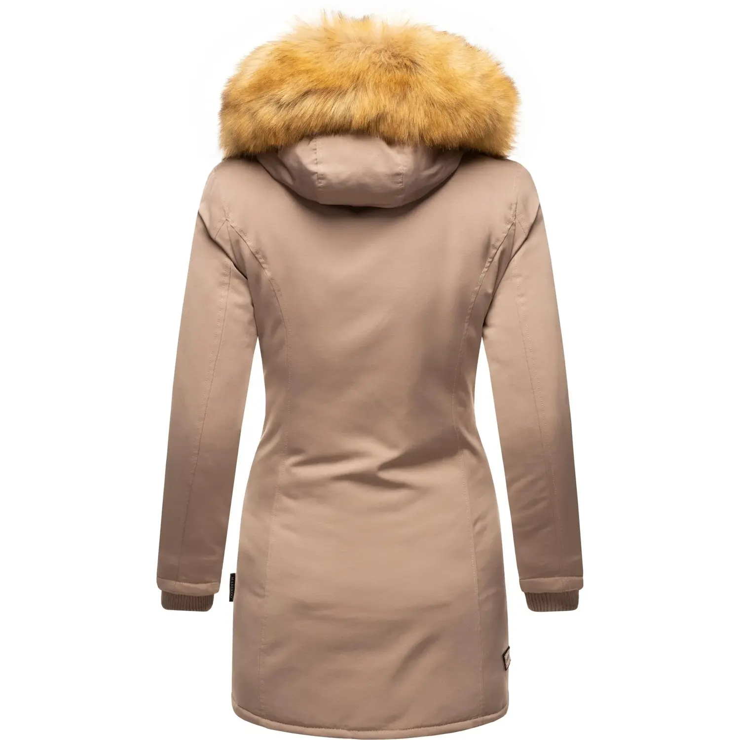 

Зимнее пальто Marikoo "Кармаа", элегантная парка с капюшоном из искусственного меха, коричневый