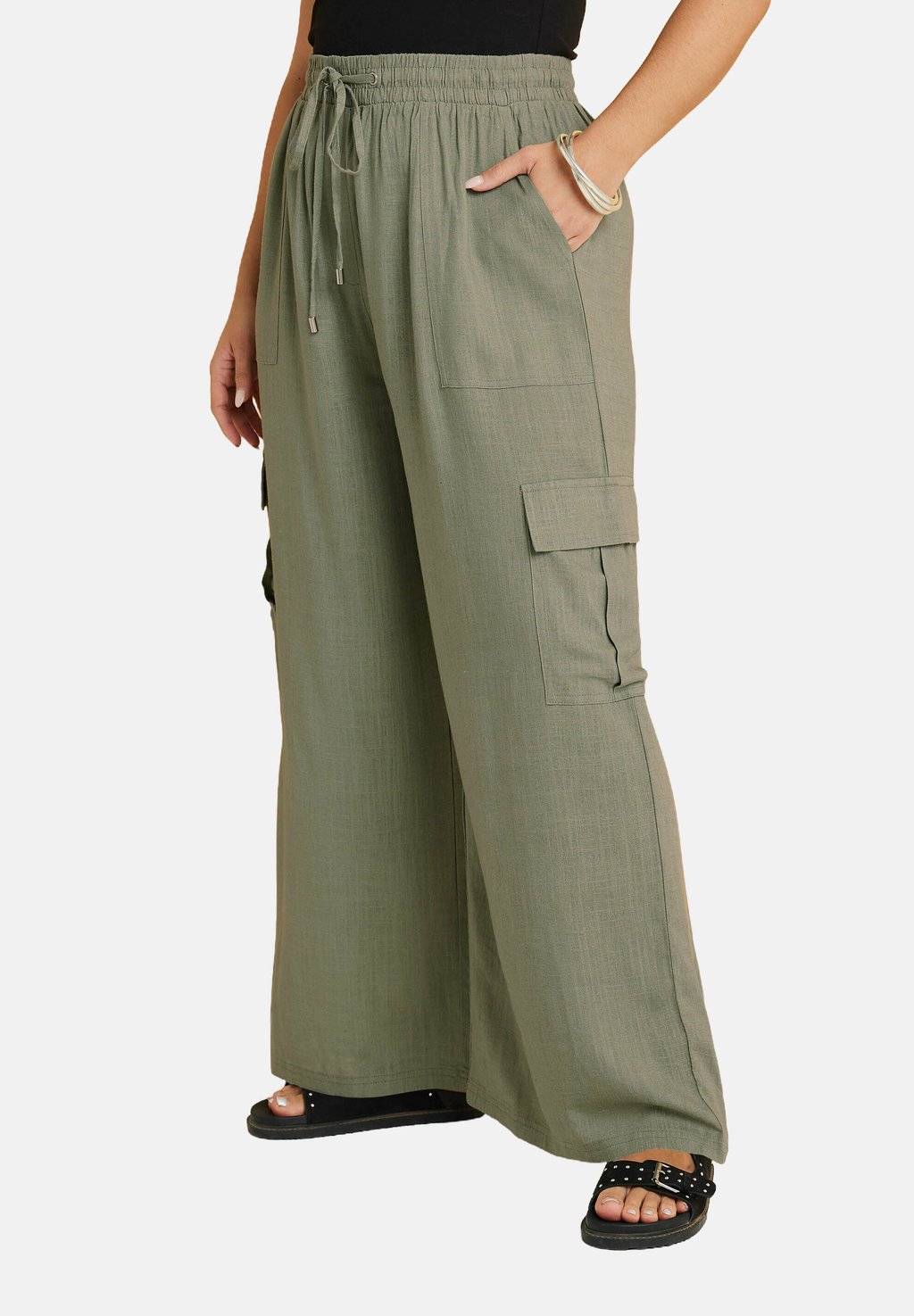 

Брюки Yours Clothing, хаки