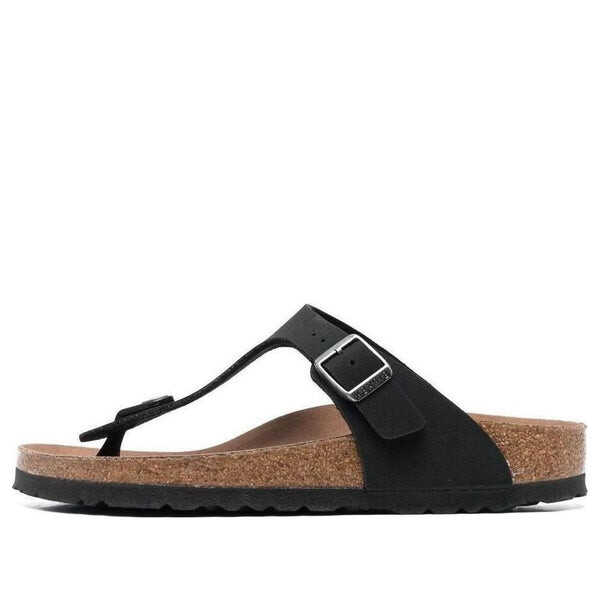 

Тапочки gizeh vegan birko-flor birkibuc narrow fit sandals 'black' Birkenstock, черный