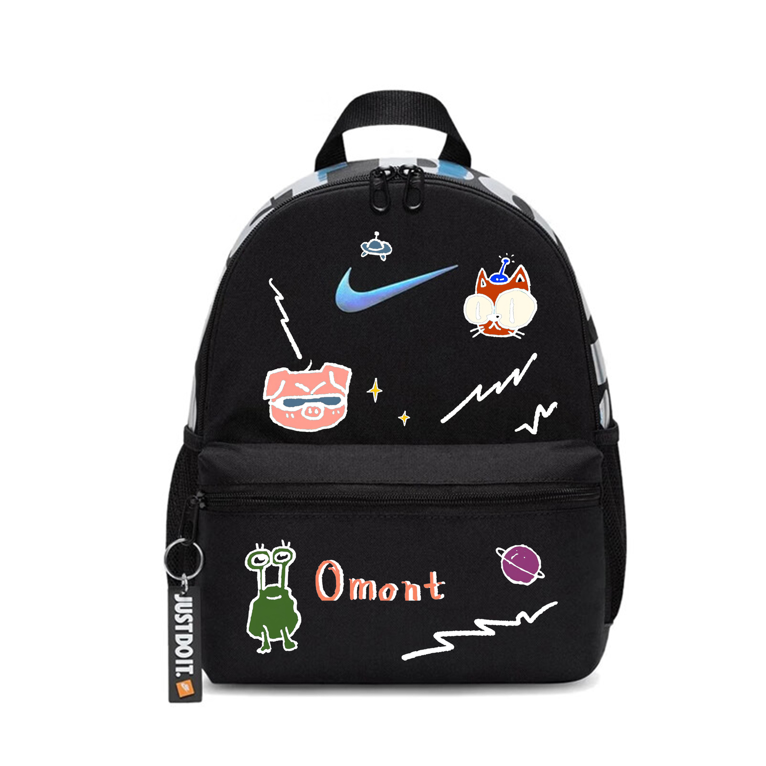 

Nike Тканевый рюкзак унисекс черный, Alien Monster