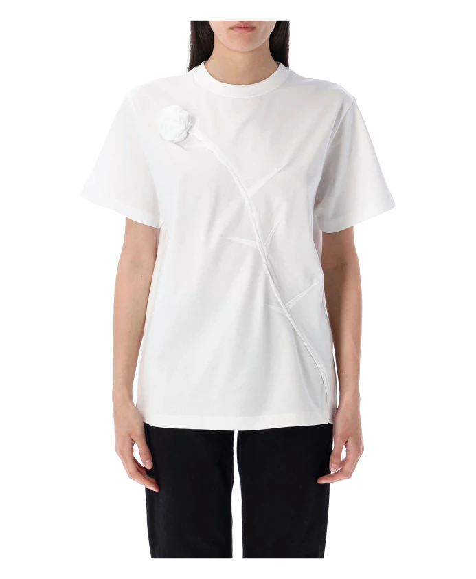 

Белая роза, свободная футболка Coperni, белый