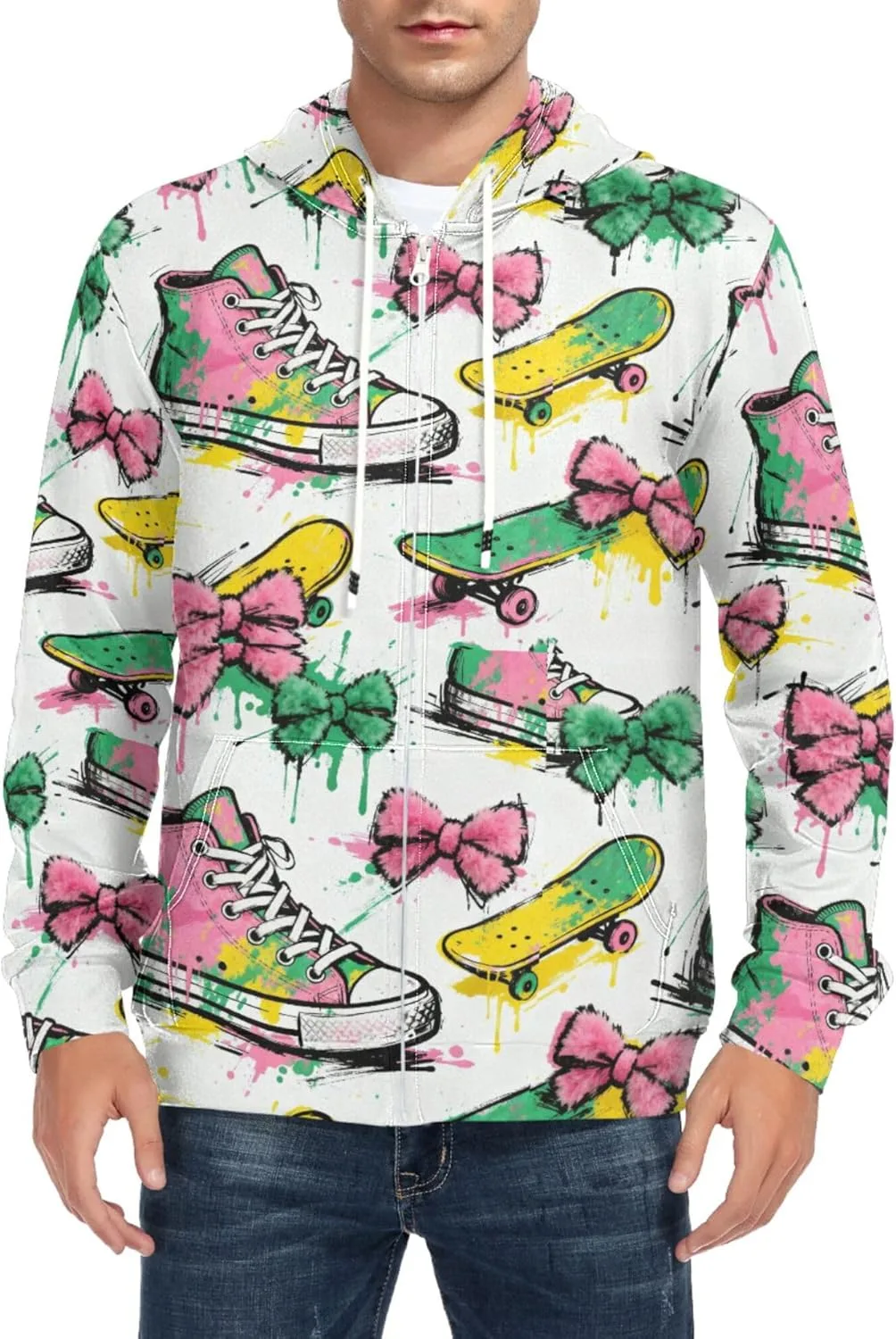 

Мужской худи на молнии с карманом CUPADA