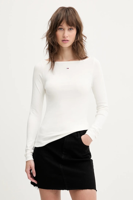 

Лонгслив Tommy Jeans, белый