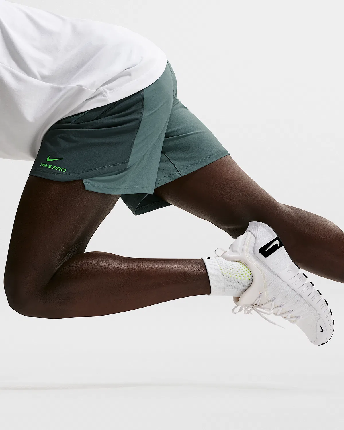 Dri-FIT ADV Cushioned Ankle Socks (1 пара) Nike Unicorn, White/Volt/Black — фото 4